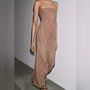 Zara Strapless Dress with Pockets Medium